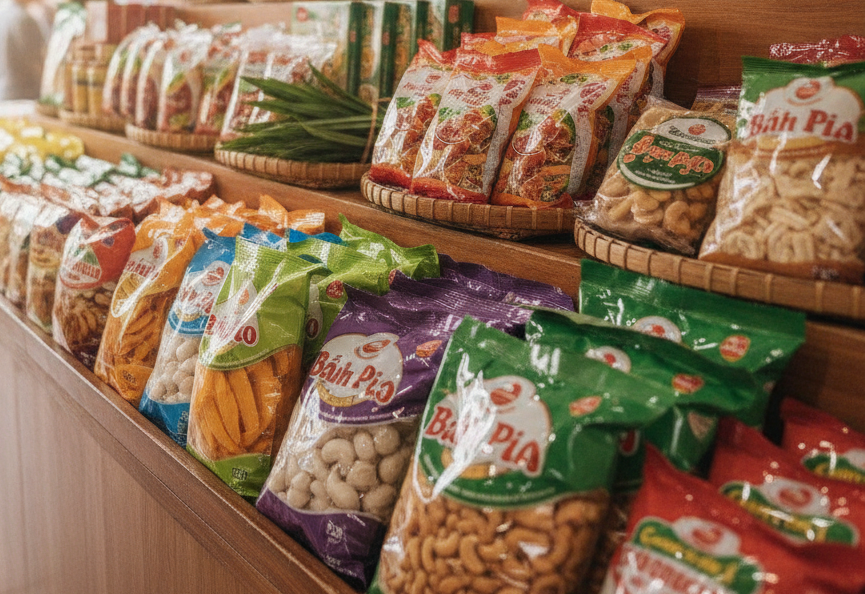 Vietnamese snacks in a store